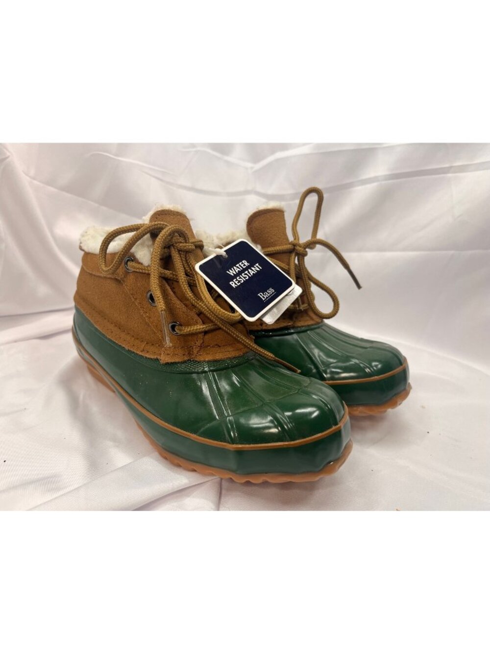 G.H. Bass Tamarack Duck Boots Women's 8 Green Brown Thermolite Water Resistant